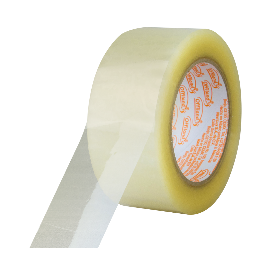 48 mm x 100 m - Cinta Adhesiva Acrílica Transparente (Navitek O-41)